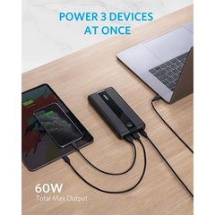 Used Anker PowerCore III 19200mAh Huge Capacity 60W Power Delivery Portable Charger