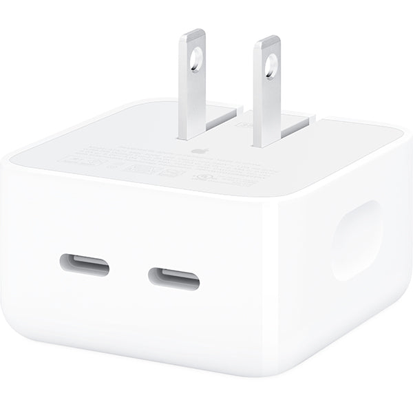 Apple 35W Dual USB-C Compact Power Adapter - White