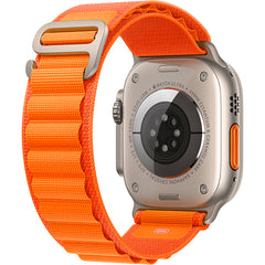 Apple Watch Ultra 49mm/M (GPS) Titanium Case with Orange Alpine Loop - Orange Price in Dubai