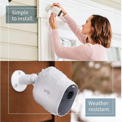 Arlo Essential Spotlight Camera + Solar Panel (4 Cameras + 1 Solar Panel)– White Price in Dubai