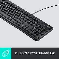 Logitech Mk120 Corded Keyboard & Mouse Combo