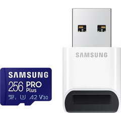 Samsung PRO Plus 256GB microSDXC UHS-I Memory Card with Reader