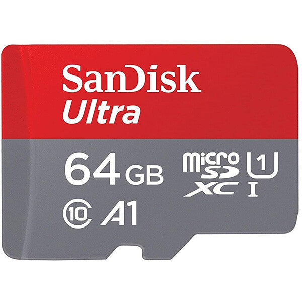 SanDisk Ultra Plus 64 GB microSD Memory Card with Adapters