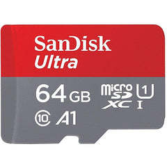 SanDisk Ultra Plus 64 GB microSD Memory Card with Adapters