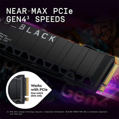 Western Digital 1TB NVMe Internal Gaming SSD with Heatsink