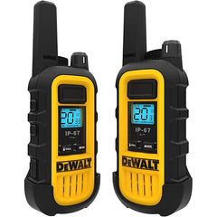 DEWALT Two Way Radio Walkie Talkie 2Watt Waterproof Long Range & Rechargeable with VOX (2 Pack)