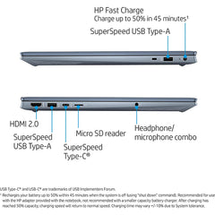 HP Pavilion 15.6" FHD 1920 x 1080 Laptop AMD Ryzen 8GB SDRAM 512GB SSD - Horizon Blue
