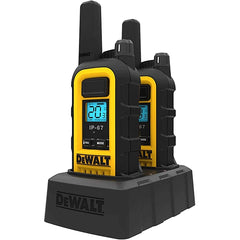 DEWALT Two Way Radio Walkie Talkie 2Watt Waterproof Long Range & Rechargeable with VOX (2 Pack)