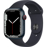 Apple Series 7 (GPS + Cellular) 45mm Midnight Aluminum Case with Midnight Sport Band Smart Watch - Midnight