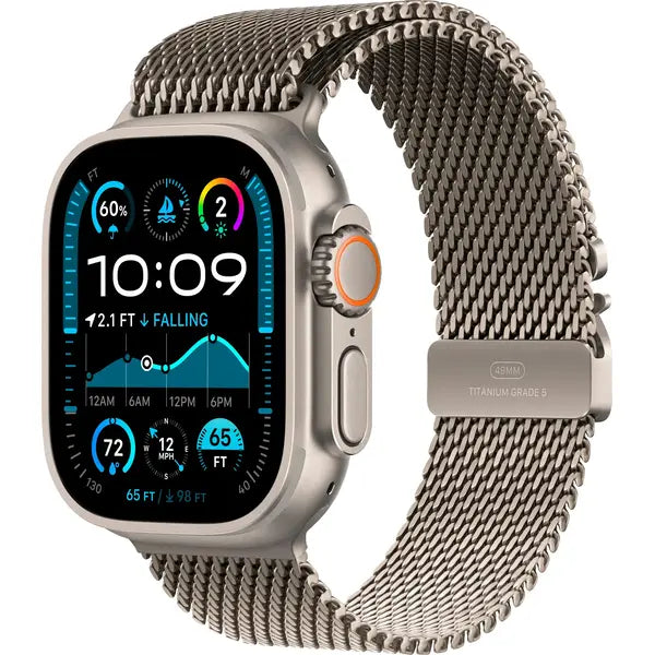 Apple Ultra 2 49MM (GPS) Smart Watch Titanium Case with Titanium Milanese Loop