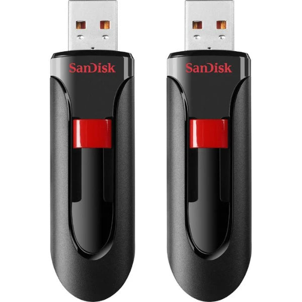 SanDisk Cruzer Glide USB Flash Drive 64GB (2-Pack)