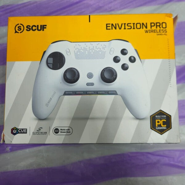 وحدة تحكم الألعاب اللاسلكية Scuf Envision Pro للكمبيوتر الشخصي - رمادي فولاذي 