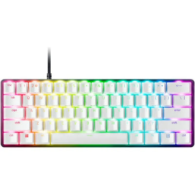 Used Razer Huntsman Mini (Special Edition) 60% Optical Gaming Keyboard (Razer Optical Linear Red switch) – Mercury White