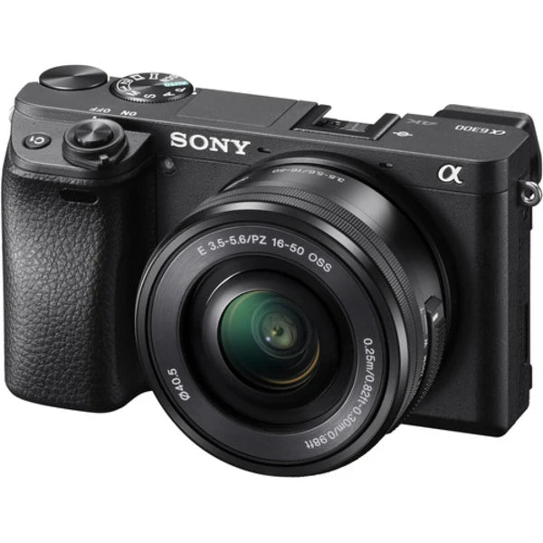 Sony Alpha A6300 Mirrorless Digital Camera with 16-50mm Lens – Black