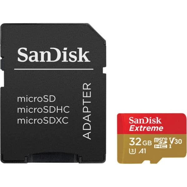 SanDisk Extreme UHS-I Micro SDHC Memory Card with SD Adapter 100mb/S 32GB