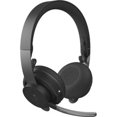 Logitech Zone Wireless Plus Noise-Canceling On-Ear Headset – Black