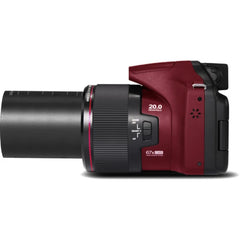 Minolta MN67Z 20 Mega Pixel Digital Camera 67x Optical Zoom Lens, 4x Digital Zoom – Red