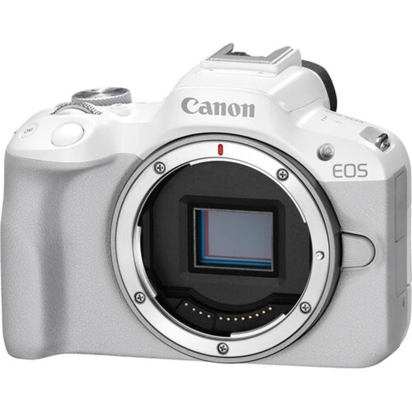 Canon EOS R50 4K Video Mirrorless Camera (Body Only) – White