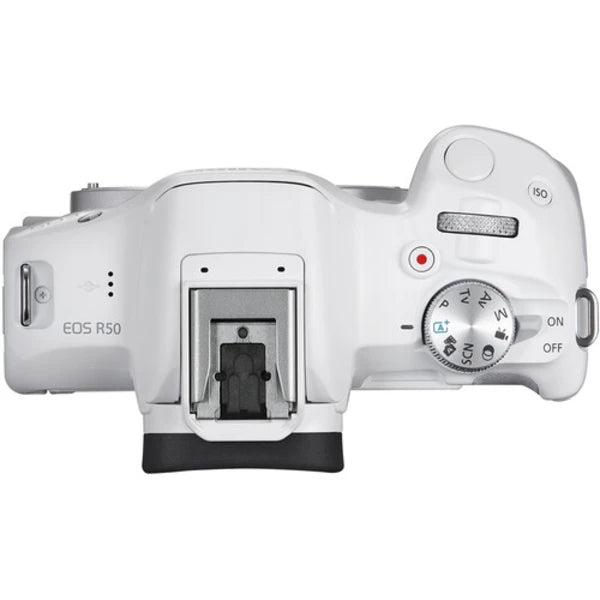 Canon EOS R50 4K Video Mirrorless Camera (Body Only) – White