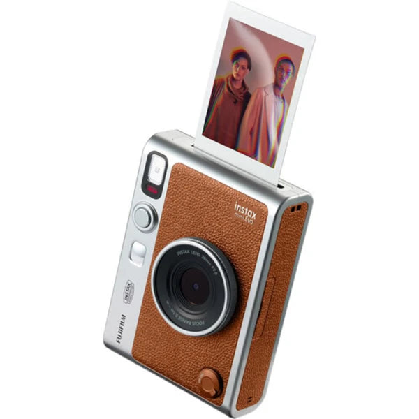 كاميرا فوجي فيلم Instax Mini EVO Hybrid الفورية - بني 
