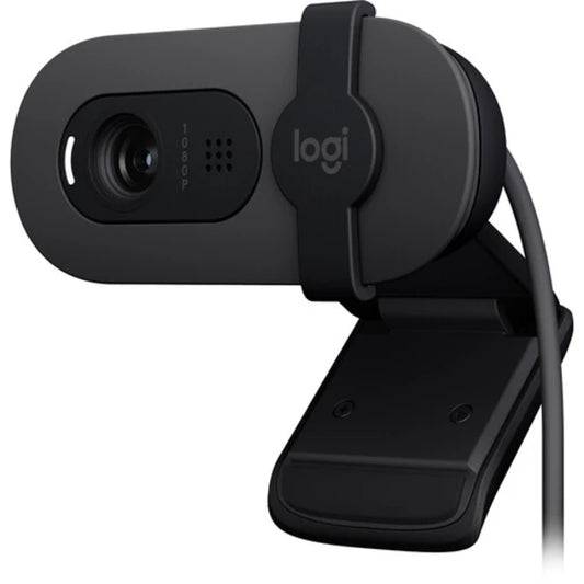 Logitech Brio 100 1080p Full HD Webcam for Meetings and Streaming – Graphite