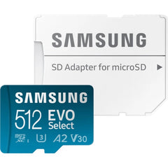 Samsung EVO Select Memory Card Micro SD with Adapter 160MB/s