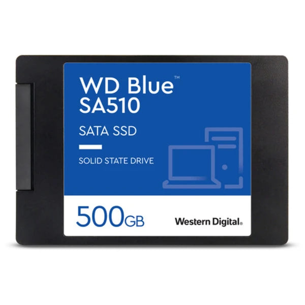 محرك أقراص الحالة الصلبة الداخلي SATA مقاس 2.5 بوصة من Western Digital SA510 - أزرق