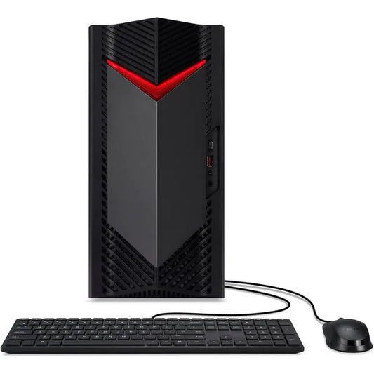 Acer Nitro 50 Gaming Desktop PC (14th Gen) Intel Core i7 NVIDIA GeForce RTX 4060 16GB DDR5 5600MHz 1TB SSD PCIe Gen4 SSD Intel Wi-Fi 6E AX211 Windows 11 Home – Black