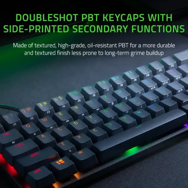 Razer Huntsman Mini 60% Wired Optical Linear Switch Gaming Keyboard with Chroma RGB Backlighting - Black