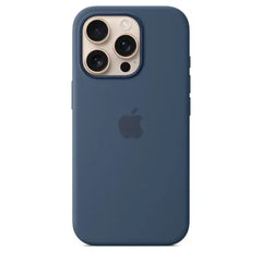 Apple iPhone 16 Pro Silicone Case with MagSafe – Denim