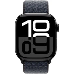 ساعة Apple Series 10 الذكية مقاس 42 مم (GPS) بهيكل من الألومنيوم مع حزام رياضي بلون البرقوق - ذهبي وردي 