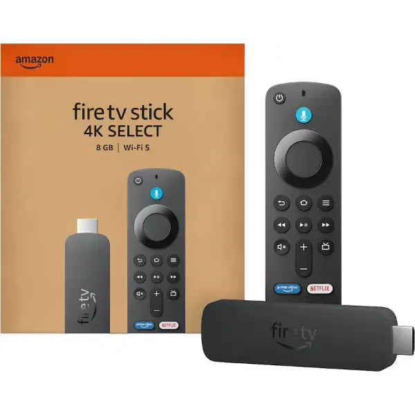 Amazon Fire TV Stick 4K Select (2025) with Alexa Voice Remote | Streaming Media Player, 8GB Storage, Wi-Fi, HDR