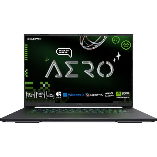 Gigabyte Aero X16 Copilot+ PC (AMD Ryzen AI 7 350) 32GB RAM 1TB SSD – Lunar White