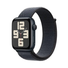 Apple Se (2nd Gen) (2024) 44mm Smart Watch Aluminum Case with Ink Sport Loop - Midnight