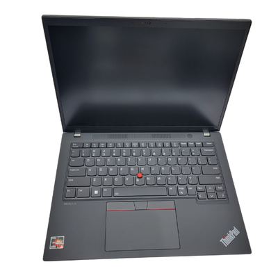 كمبيوتر محمول Lenovo ThinkPad T14 من الجيل الرابع (AMD Ryzen 5 PRO 7540U) سعة 16 جيجابايت وذاكرة وصول عشوائي سعة 256 جيجابايت ووحدة تخزين SSD بنظام التشغيل Windows 11 Pro – Thunder Black 