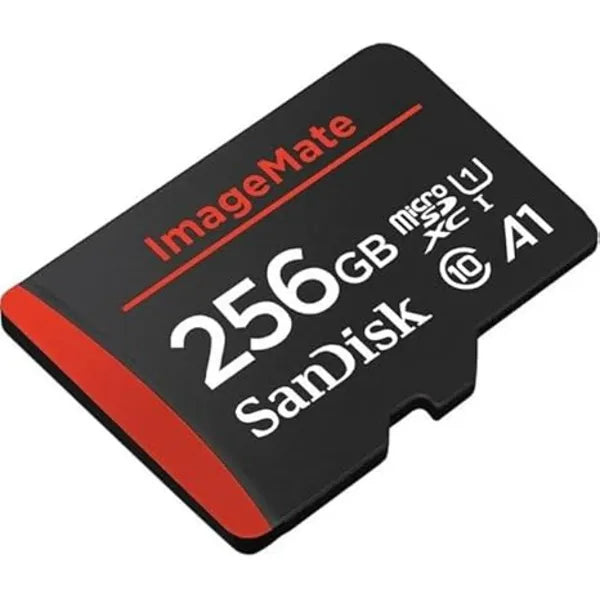 SanDisk ImageMate 256GB A1 U1 MicroSDXC Memory Card with Adapter - Black