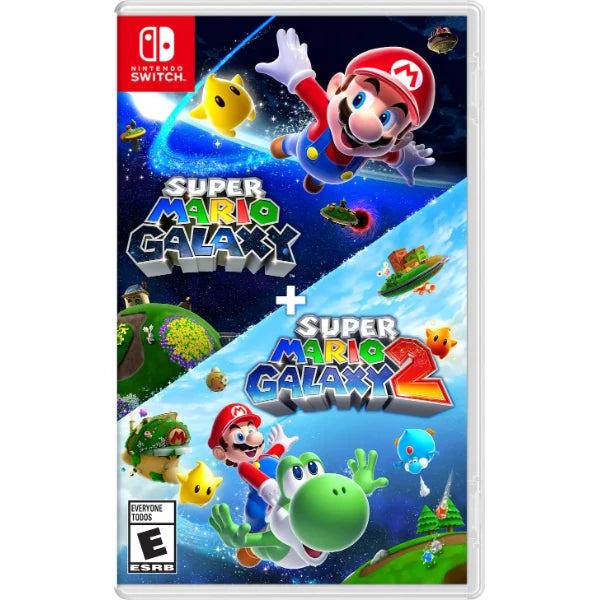 Nintendo Super Mario Galaxy + Super Mario Galaxy 2 Video Game Bundle