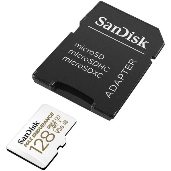 SanDisk MAX Endurance MicroSD Memory Card with Adapter, up to 100MB/s 128GB