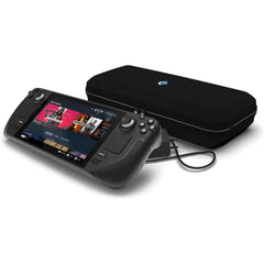 وحدة تحكم Valve Console Steam Deck OLED Handheld Gaming مع محول (V004497-00) سعة 512 جيجابايت - أسود