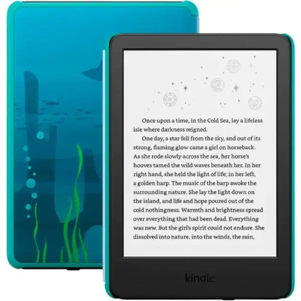 Amazon Kindle Kids (2024) (11th Gen) E-Readers with Ocean Explorer Cover 16GB – Black