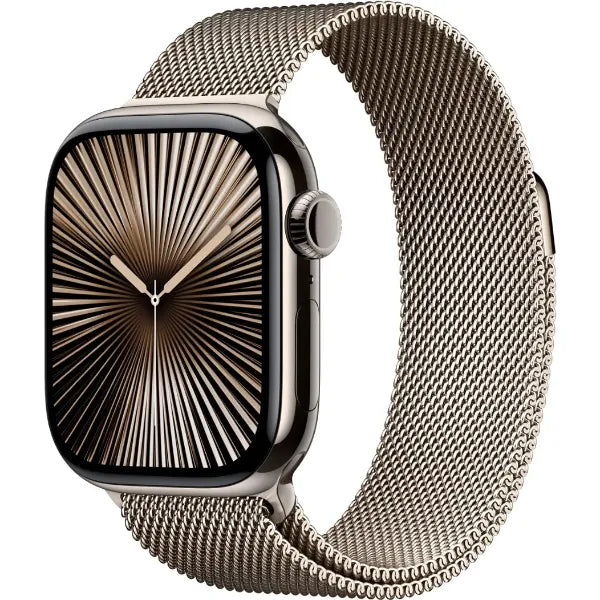 Apple Series 10 42MM (GPS + Cellular) Smart Watch Titanium Case with Milanese Loop