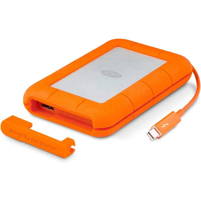 Used LaCie Rugged USB 3.0 + Thunderbolt External Hard Drive 1TB