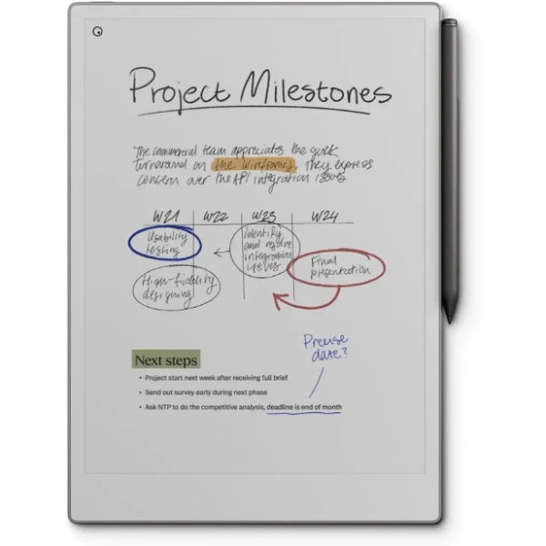 reMarkable Paper Pro 11.8-Inch Digital Paper Tablet (Marker Sold Separately) – Gray
