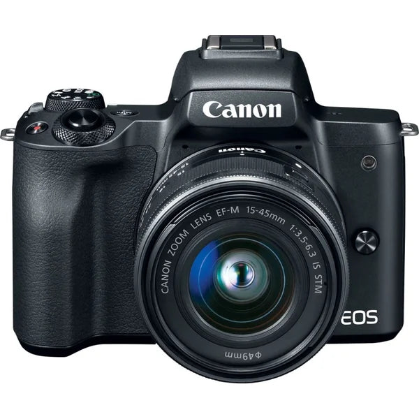 Canon - EOS M50 Mirrorless Camera with EF-M 15-45mm Lens – Black