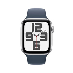 Apple SE (2nd Gen) (2023) 44MM/SM Smart Watch Silver Aluminum - Storm Blue