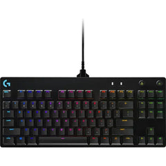 Logitech G Pro TKL Wired Mechanical GX Blue Clicky Switch Gaming Keyboard with RGB Backlighting – Black