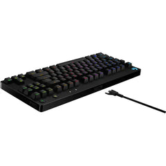 Logitech G Pro TKL Wired Mechanical GX Blue Clicky Switch Gaming Keyboard with RGB Backlighting – Black