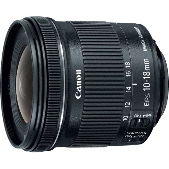 Canon Camera Lens EF-S 10-18MM F/4.5-5.6 IS STM – Black