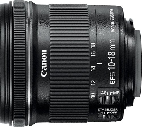 Canon Camera Lens EF-S 10-18MM F/4.5-5.6 IS STM – Black