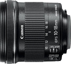 Canon Camera Lens EF-S 10-18MM F/4.5-5.6 IS STM – Black